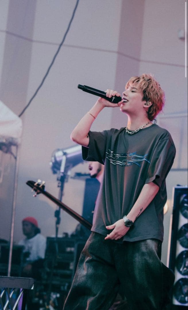 WE11DONE マイファスhiro着用グレー プリントTシャツ