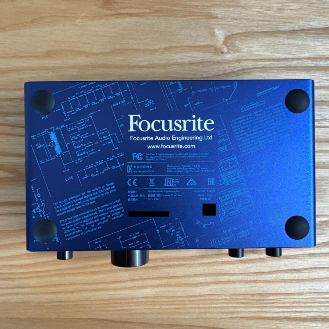 DTM・DAW Scarlett 2i2 Anniversary Edition