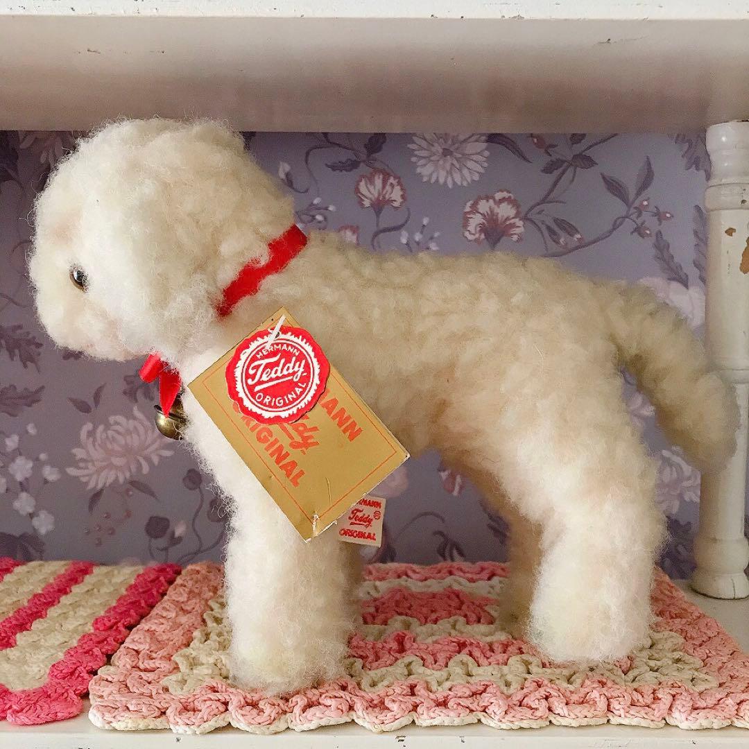 ハーマン テディ オリジナル HERMANN 羊のぬいぐるみ♡ドイツ製 レトロ