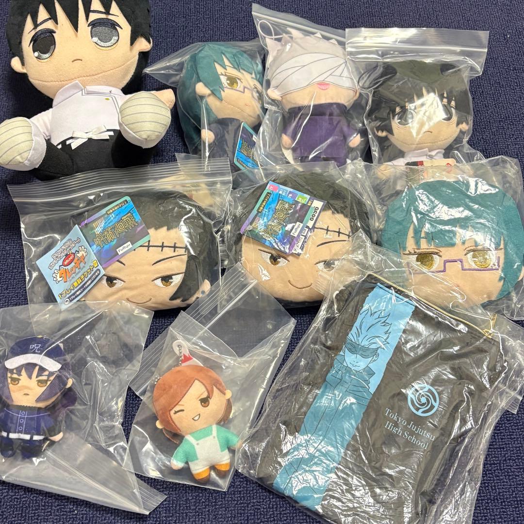 呪術廻戦 まとめ アニメグッズ マスコットぬいぐるみ キーホルダー 缶バッジ