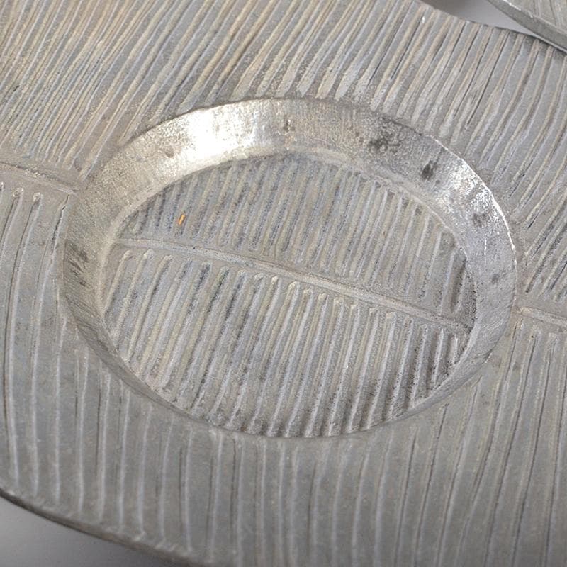 煎茶道具　松月造　純錫　蕉葉式　茶托　五客　合計約514g　箱付　V　R7300