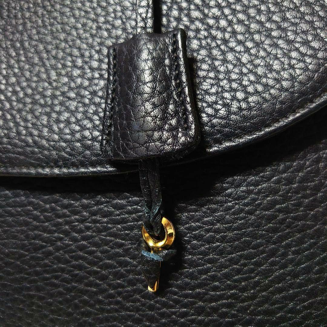 ドゥーニーアンドバーク 本革 シボ加工 ダレスバッグ ビジネスバッグ