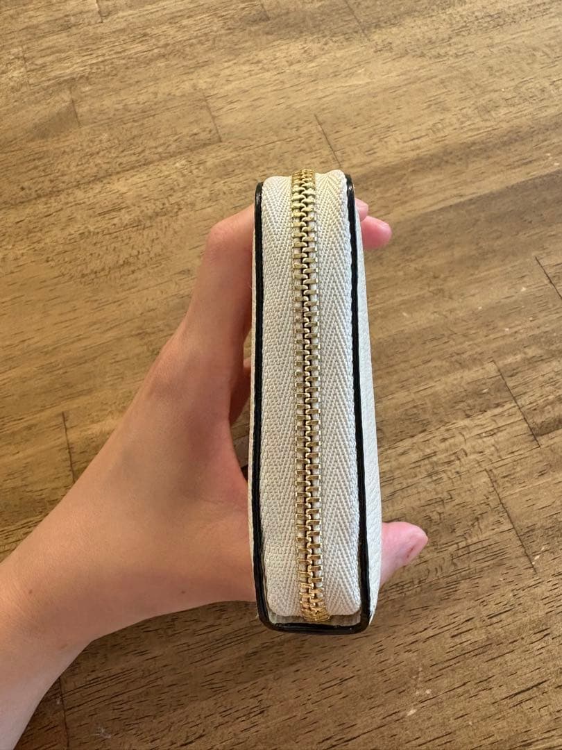 【まつも様】ラルコバレーノ　ラウンドジップミニウォレット #WHITE*GRAY