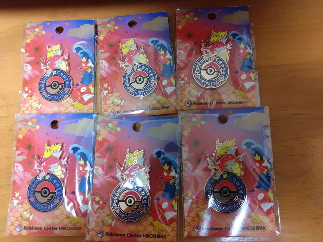 ポケモンセンターヒロシマ限定ロゴピンズ 6個セット