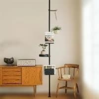 DRAW A LINE 縦の突っ張り棒 ブックスタンド SET 黒 Rod C