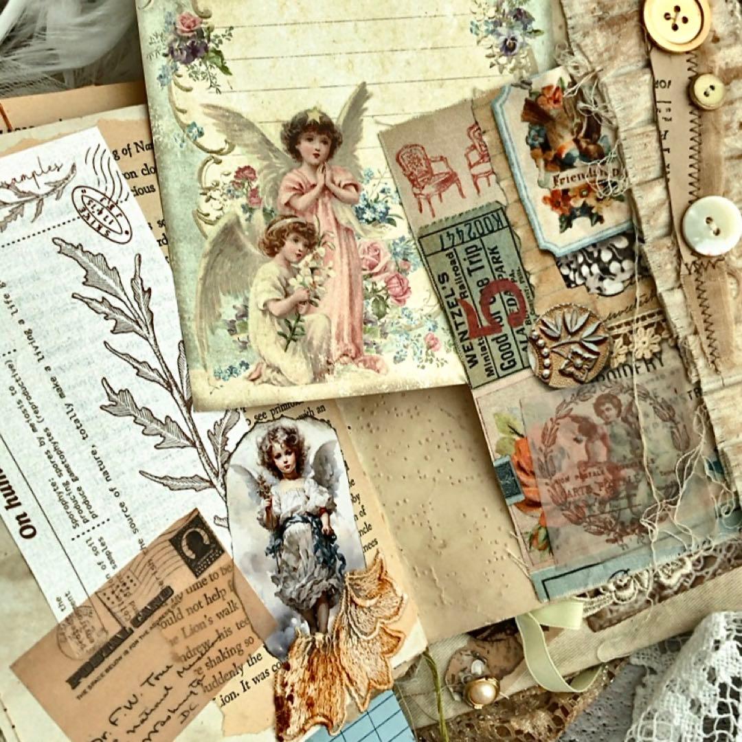 感謝セール❣️多種類染レースたっぷり『天使』ジャンクジャーナル雑記帳