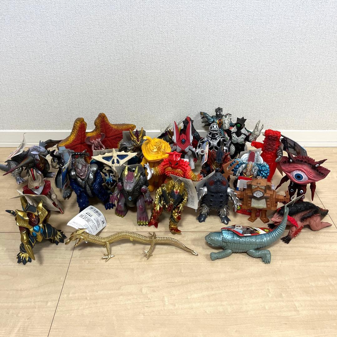 【希少】ウルトラ怪獣シリーズ　まとめ売り　27点　ソフビ　当時物　円谷プロ