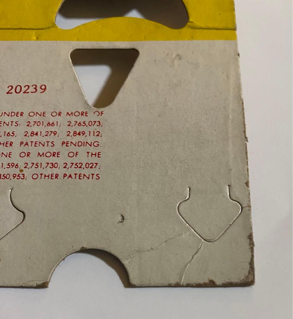 レアな60年代 未使用ボトルパッケージ