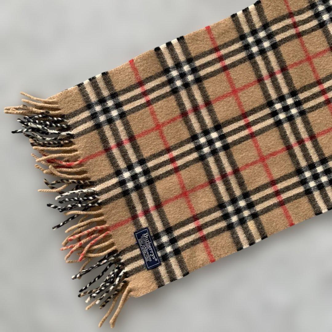 未使用級✨Burberrys カシミヤ100% ノバチェック マフラーバーバリー