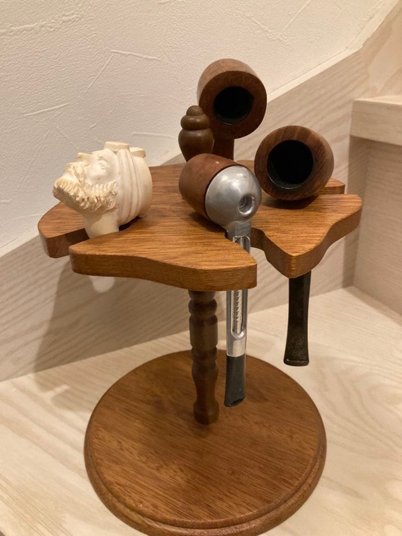 木製パイプスタンドとパイプセット