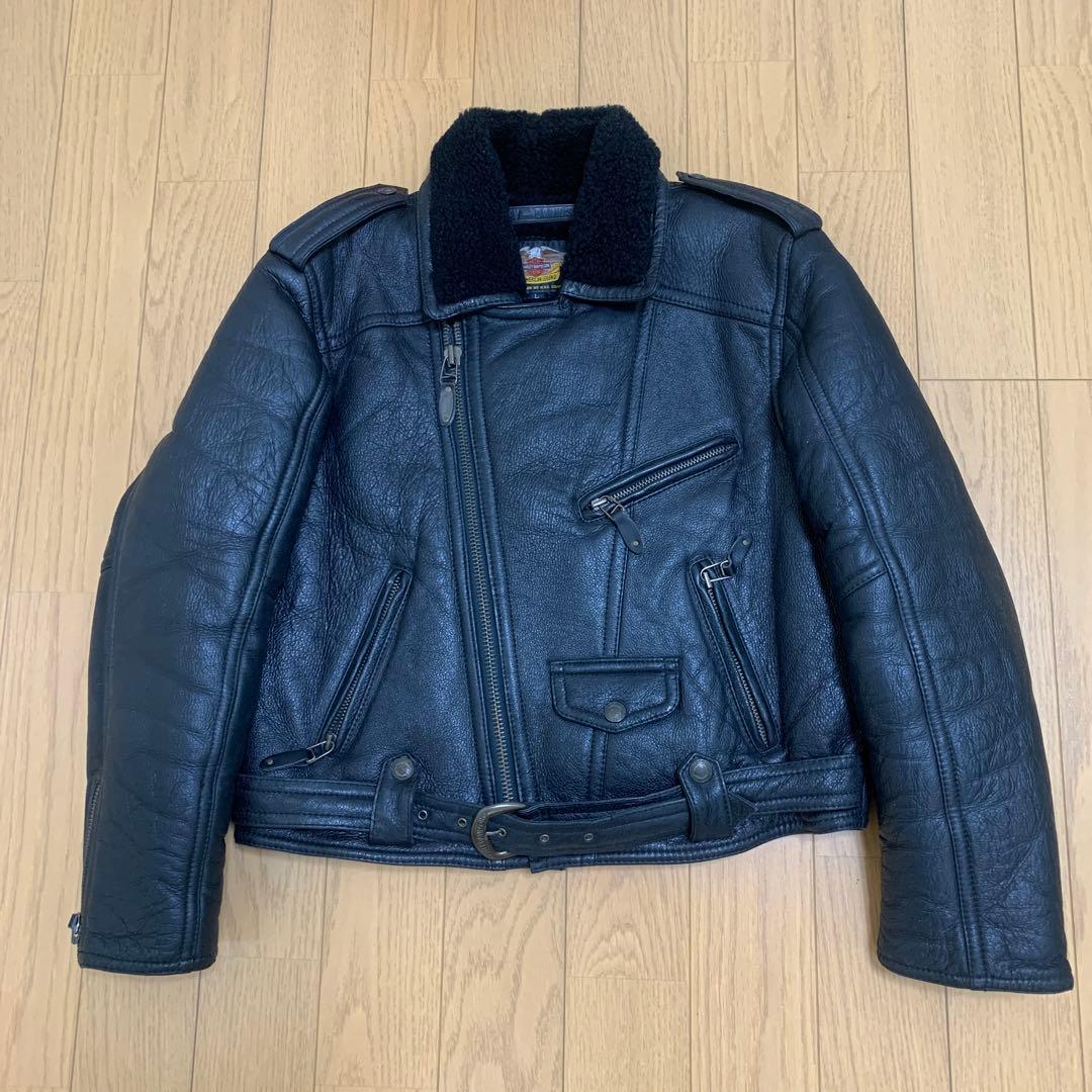 ハーレーダビッドソン リアルムートン ライダース ジャケットL HDC純正