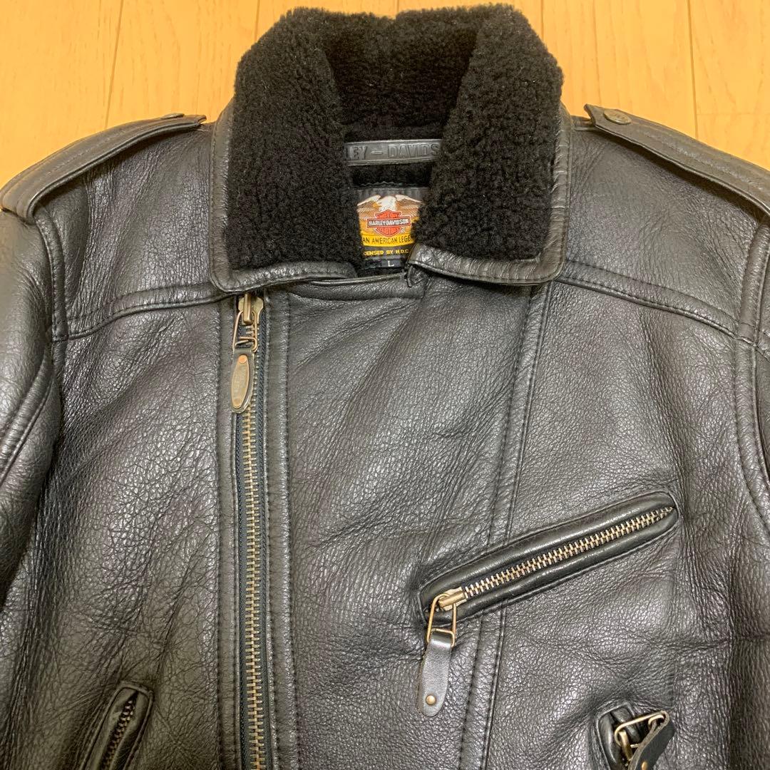 ハーレーダビッドソン リアルムートン ライダース ジャケットL HDC純正