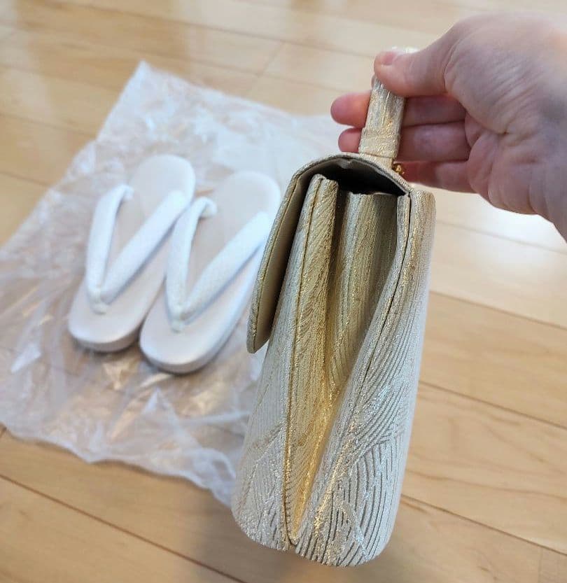 礼装　和装バッグ草履セット　結婚式　入学式　七五三　　和装バッグと草履セット