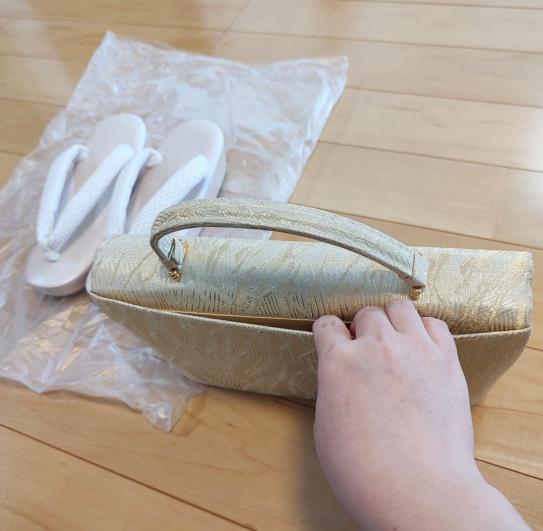 礼装　和装バッグ草履セット　結婚式　入学式　七五三　　和装バッグと草履セット