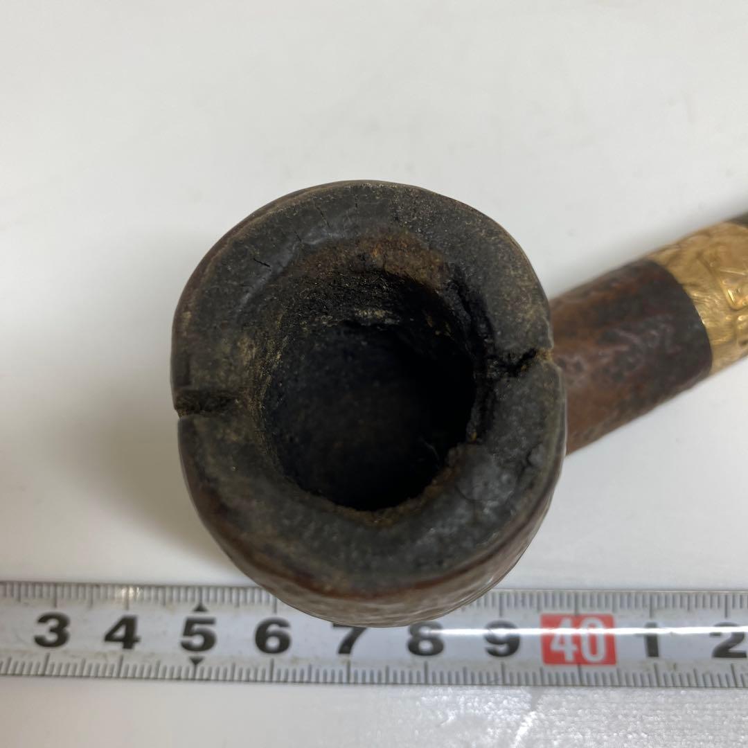 375（K9）刻印　金金具　水牛口　パイプ　57g 東さ7-0528☆1F