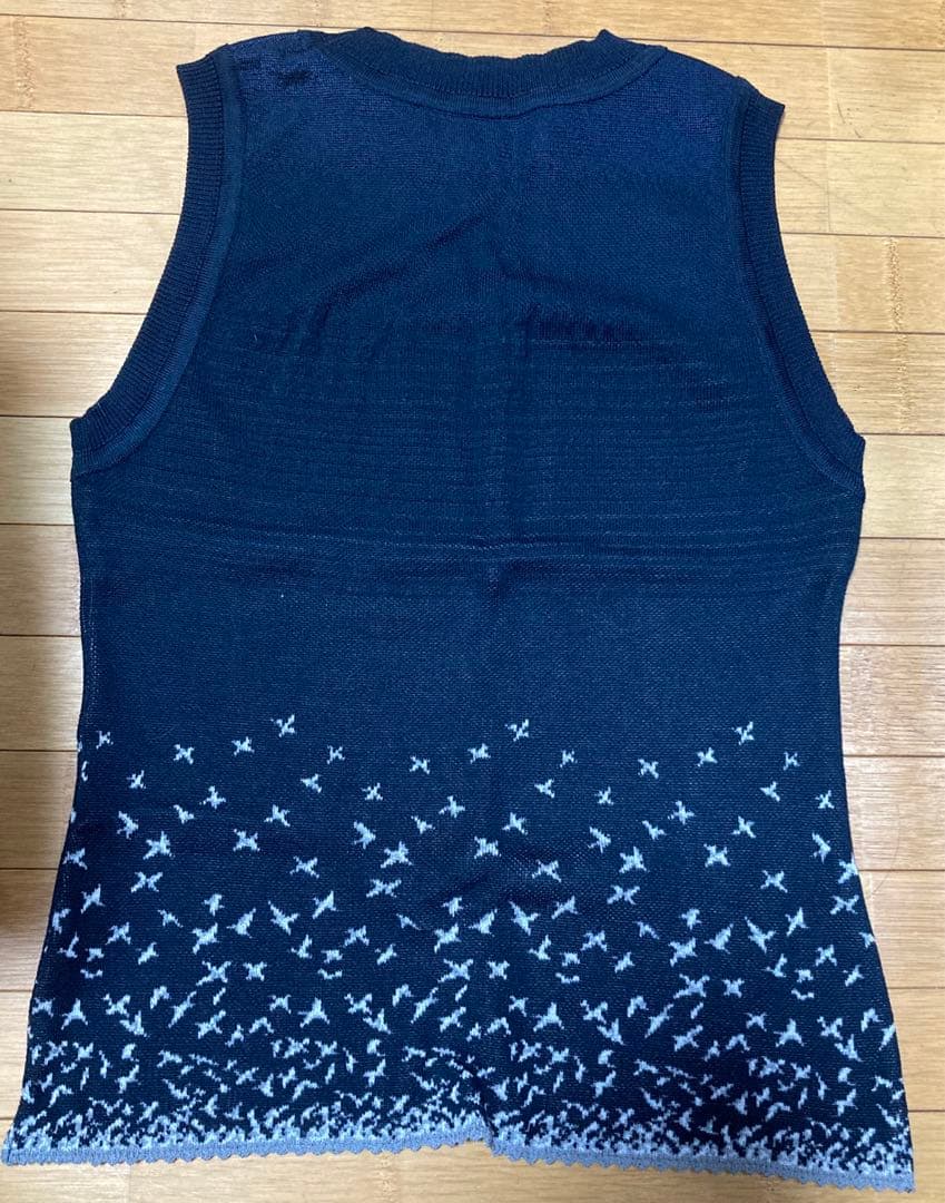 トップス mame Crane Pattern Jacquard Knitted Top