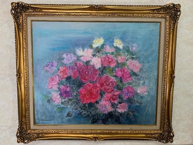 週末限定 価格❗️大型傑作☀️金 登美☀️油彩Ｆ２０号◆評価 ９.６万円／号