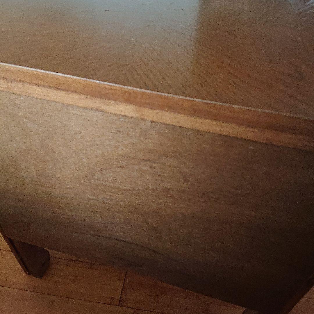 アンティーク調 木製ブラウンチェスト 2段引き出し付き