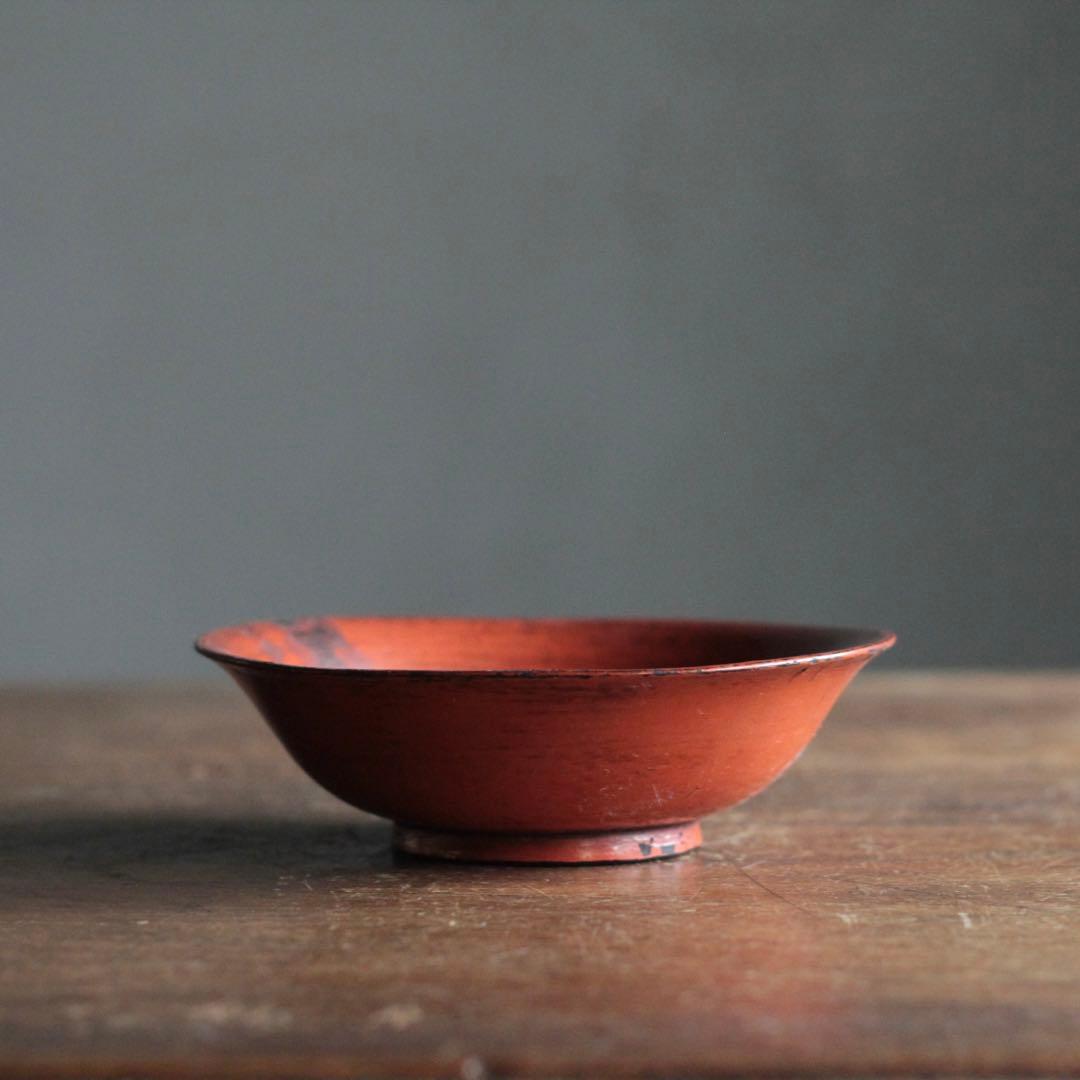 朱塗り 盃 平盃 小椀 酒器 No.2 古美術 古道具 アンティーク
