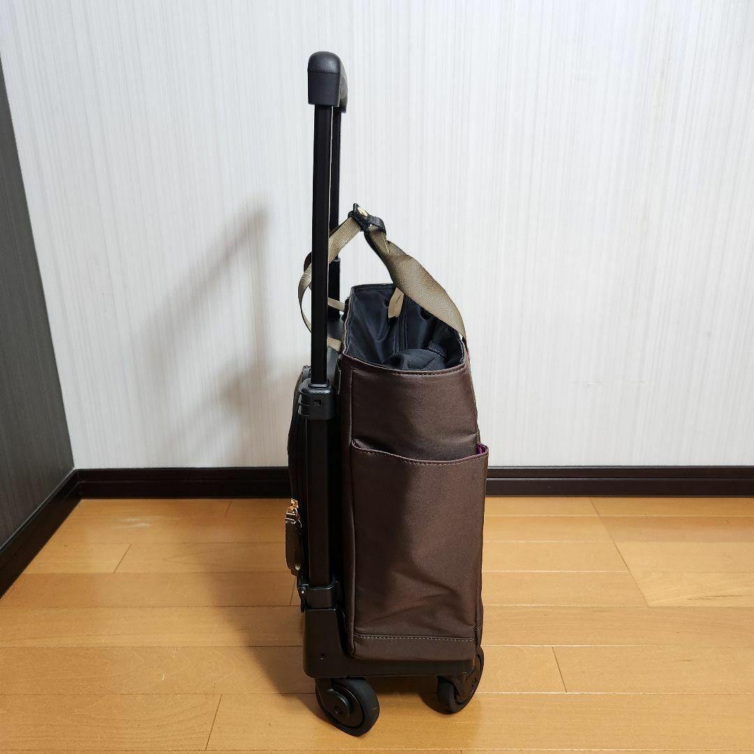 【ほぼ新品】D-631 ブリル L21 ブラウン T2キャスター 4輪ストッパ