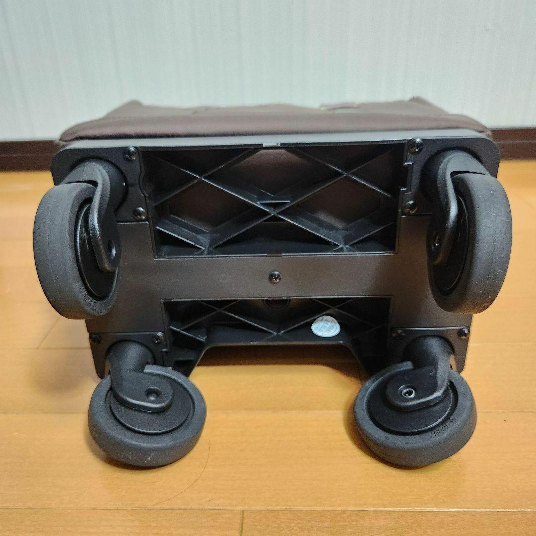 【ほぼ新品】D-631 ブリル L21 ブラウン T2キャスター 4輪ストッパ