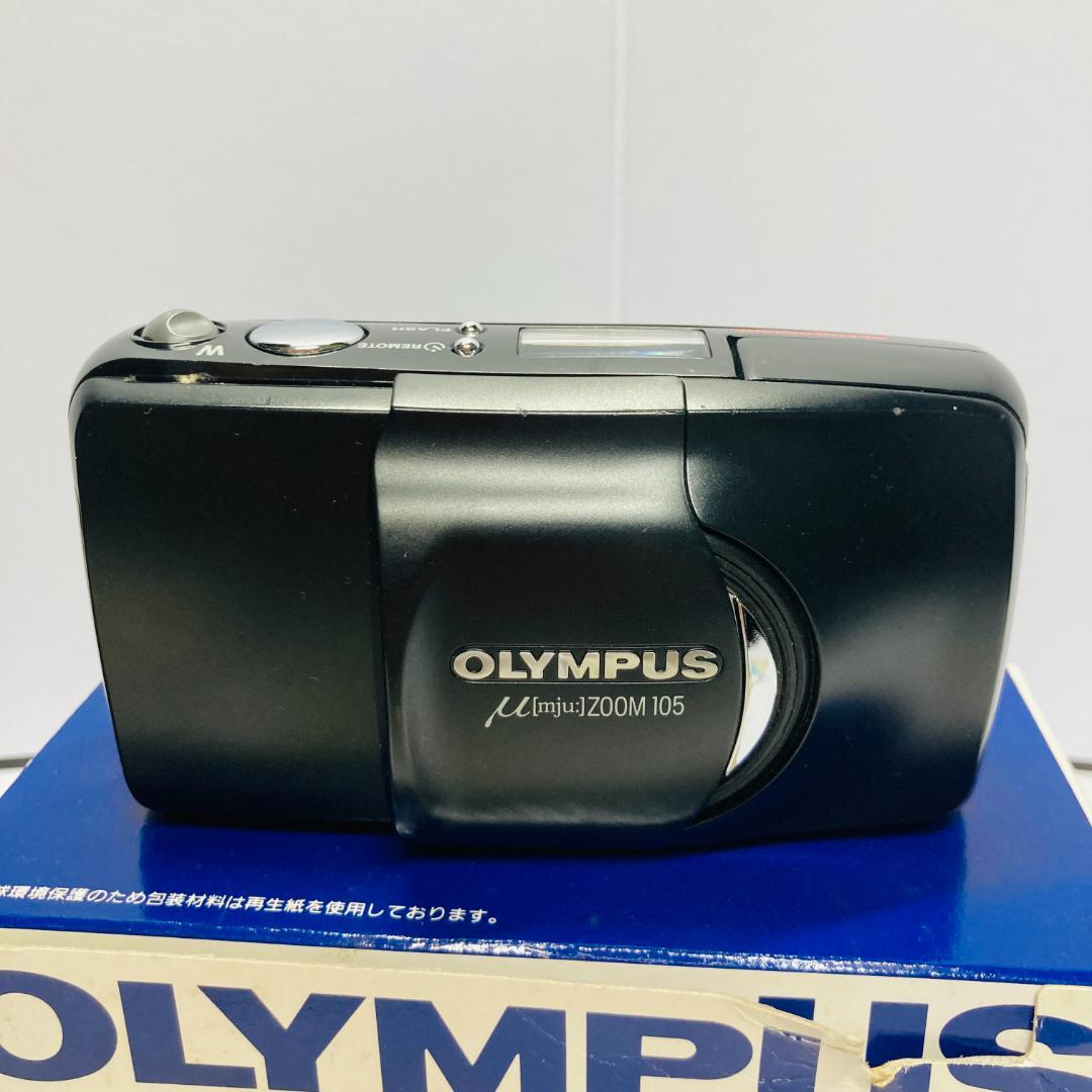 元箱有 OLYMPUS μ (mju) ZOOM 105 コンパクトカメラ　黒