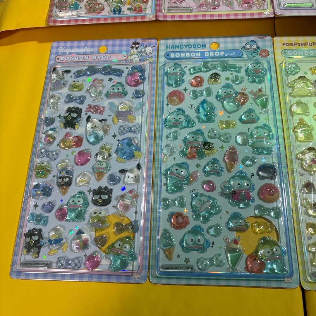 【正規品】ボンボンドロップシール　サンリオ　全8枚セット