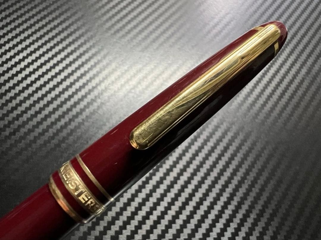 極美品 モンブラン 144 M 万年筆 ボルドー 中白