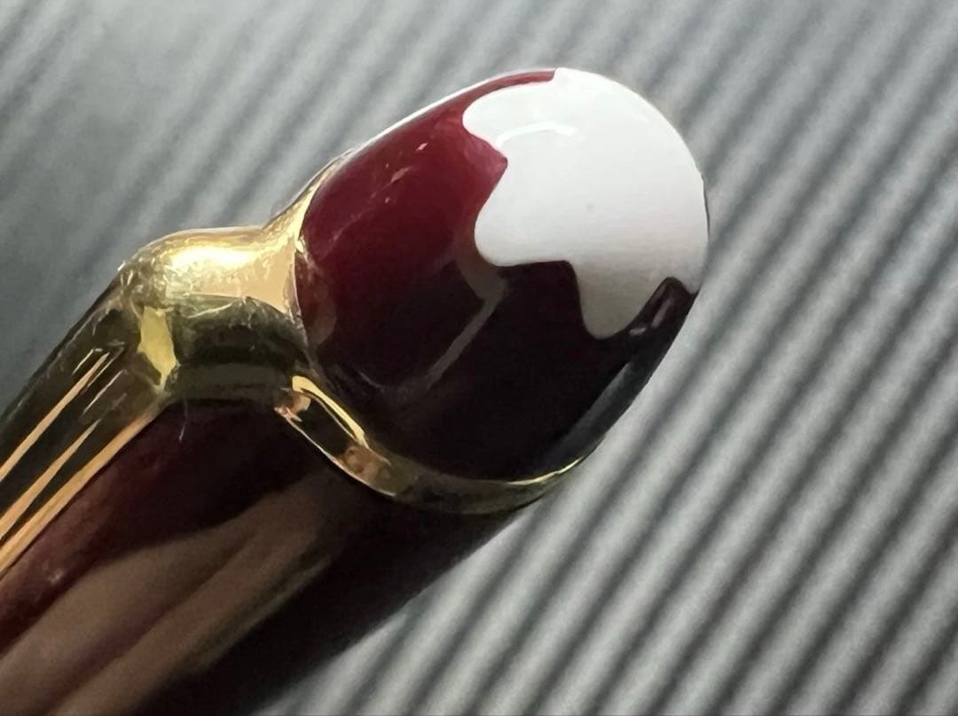 極美品 モンブラン 144 M 万年筆 ボルドー 中白