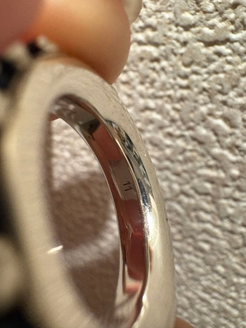 GUCCI シルバー　インターロッキングGフラワーリング　11号