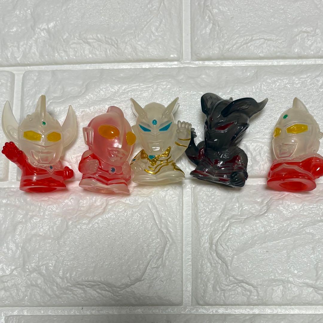 激レア!! ウルトラマン指人形クリアver.5体セット