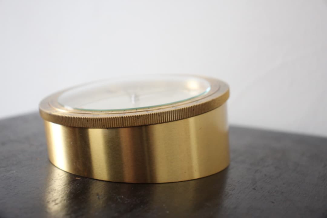 スイス製　ティファニー　ワールドクロック　卓上時計　クオーツ