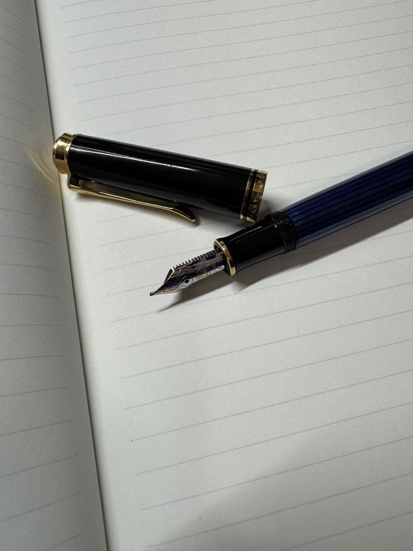 Pelikan 万年筆 スーベレーン M400 ブルーストライプ F