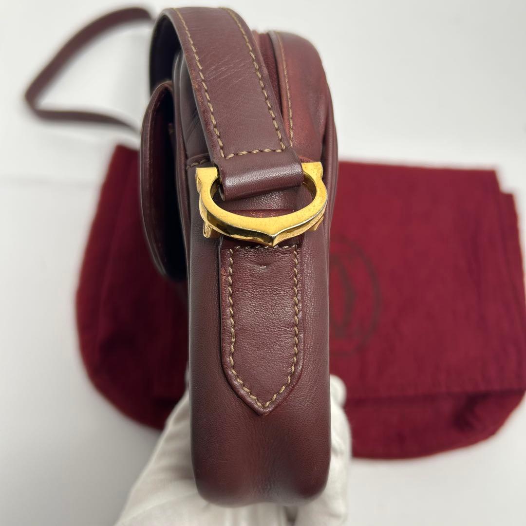 【良品✨】カルティエ　マストライン　ショルダーバッグ　カメラバッグ　2way