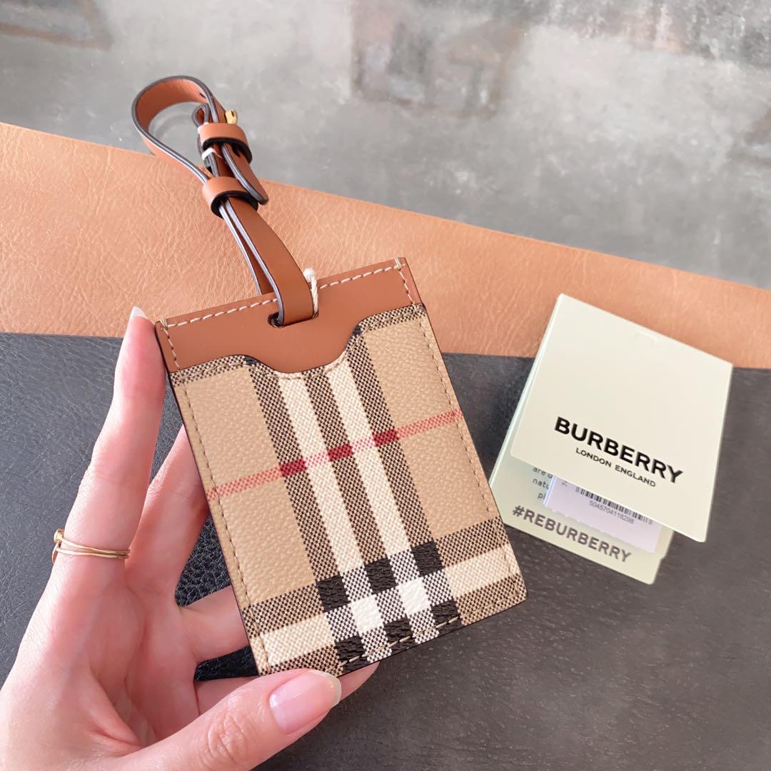 残り１【新品】Burberry バーバリー チェック ユニセックス ラゲージタグ