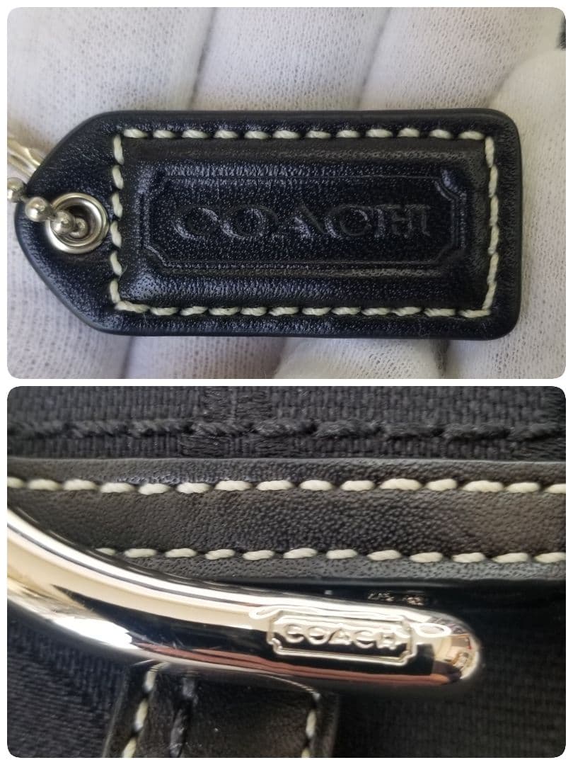 COACH／コーチ／SOHO／ソーホー／黒ブラック／シグネチャー／ワンショルダー