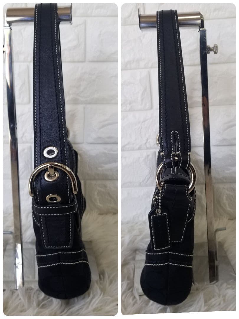 COACH／コーチ／SOHO／ソーホー／黒ブラック／シグネチャー／ワンショルダー