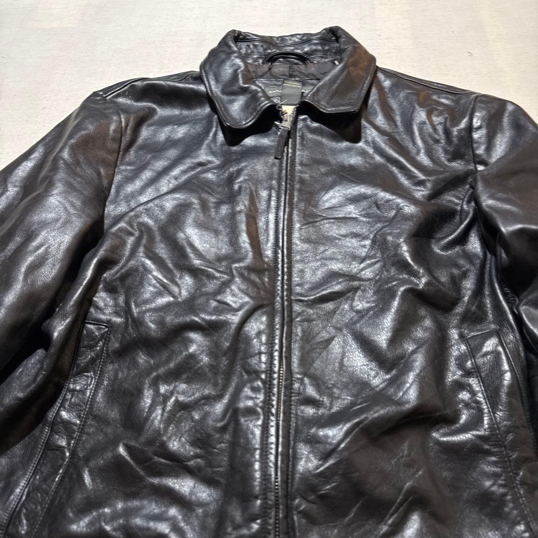 00s バナナリパブリック カウレザー ジャケット 牛革 本革 スウィングトップ