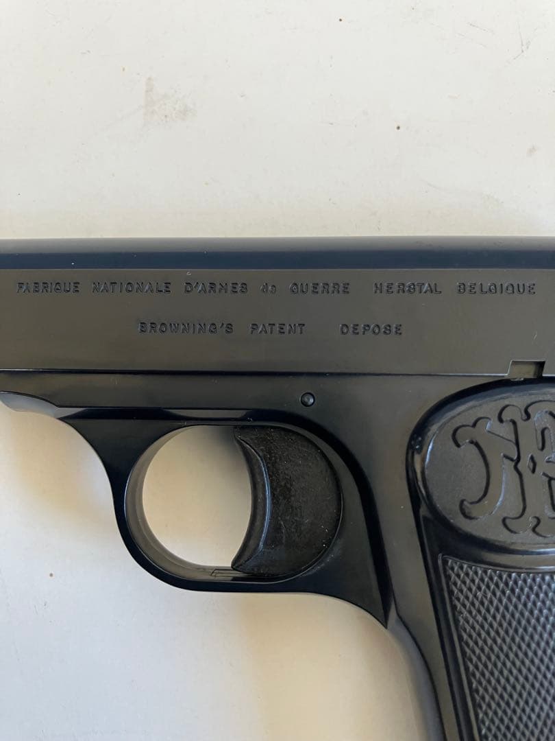 ブローニングM1910 　レプリカ社　マルシン製造　固定スライドガスガン　レトロ