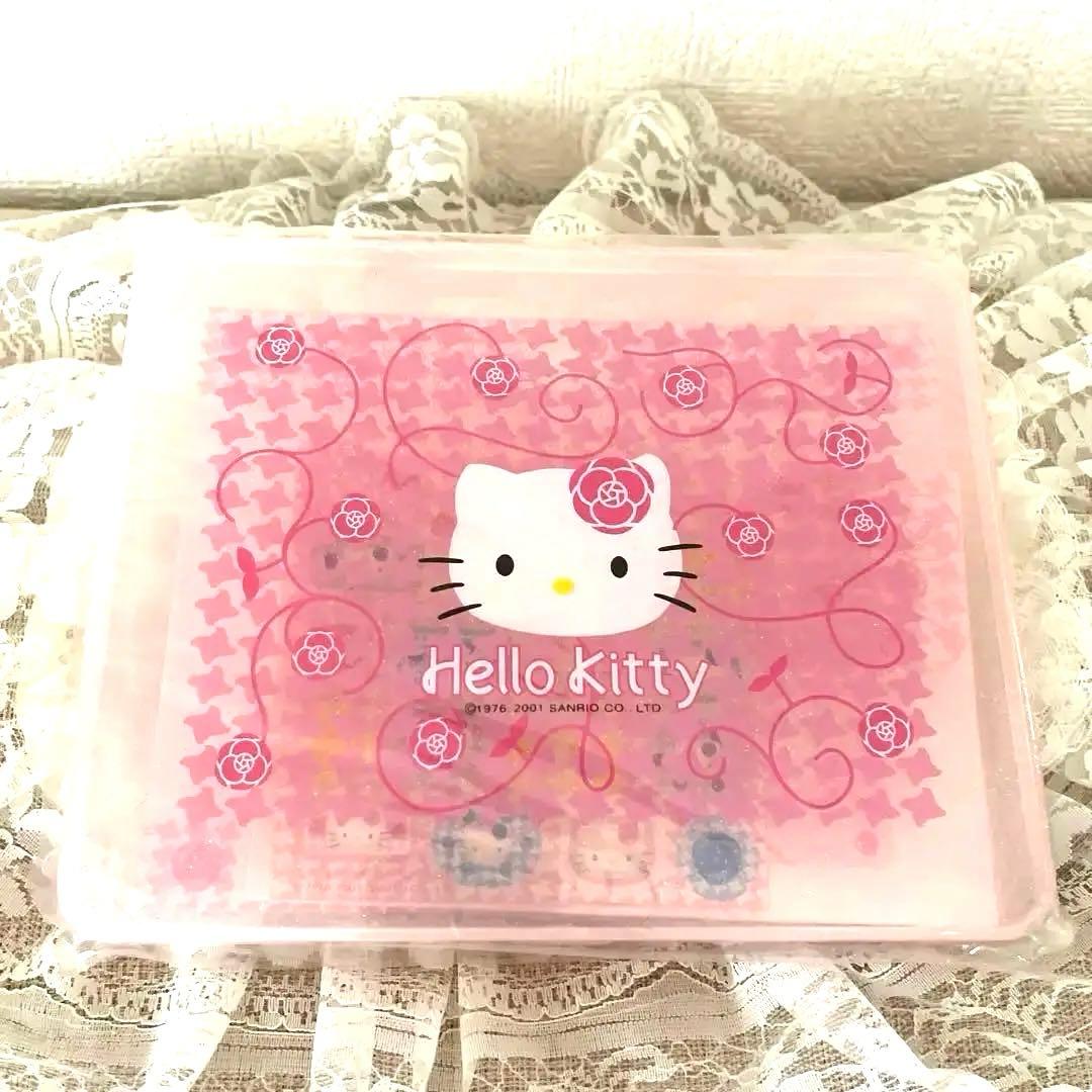 レア‼️ハローキティ レターセット ピンク ケース入り カメリア ローズ バラ