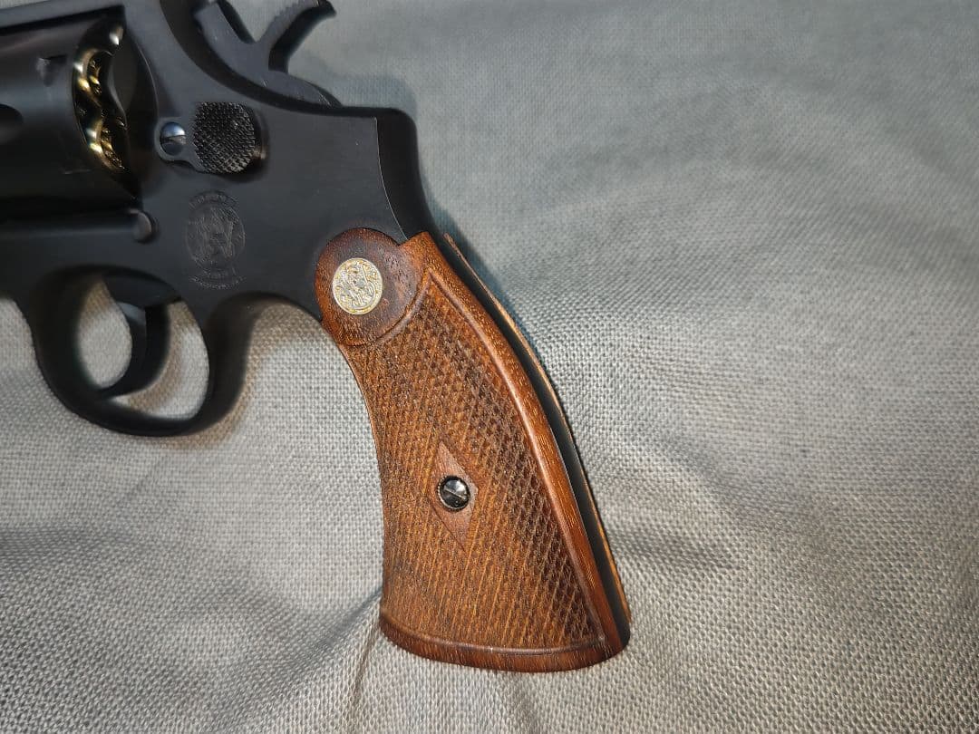 タナカ ガスリボルバー M10 ヘビーウェイトHW Ver.3　木製グリップ付き