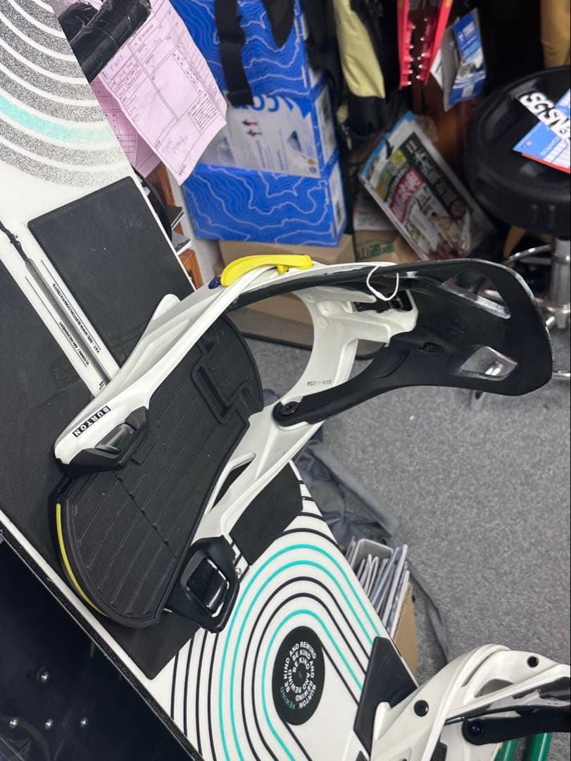 メンズBurton フォトンワイドStep OnブーツとビンディングSサイズ