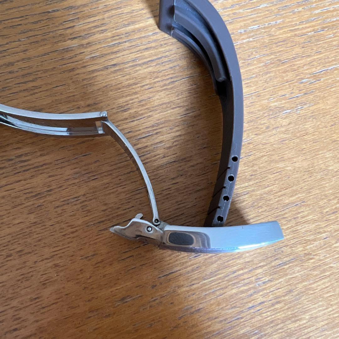 ロレックス ラバーベルト ブラウン　20mm