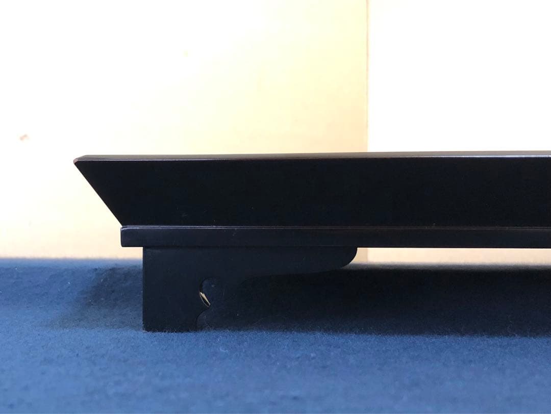 《レ》溜塗 蒔絵付 脚付 会席膳5客 木製漆器 時代 251024い6