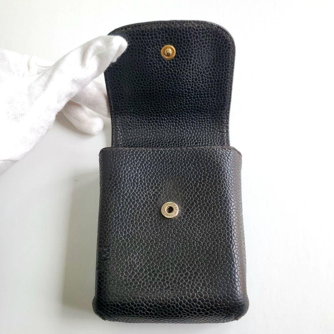 CHANEL シャネル シガレットケース キャビアスキン シリアルシール有