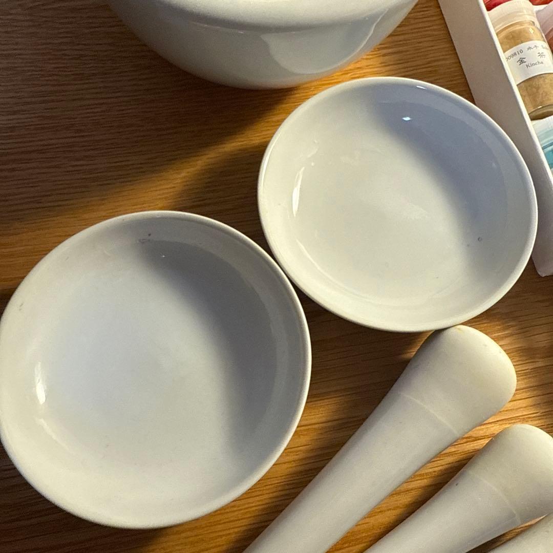 まとめ売り　ナカガワ胡粉　日本画用水干絵具セット 23色＋18色　乳鉢　乳棒　皿