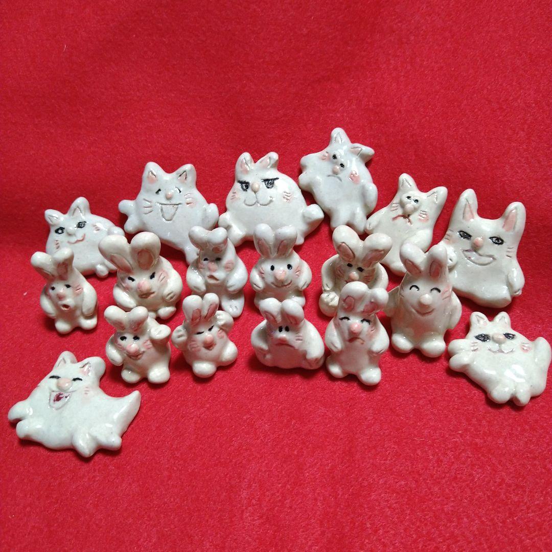 陶器製ねこ10個置物他まとめ売り