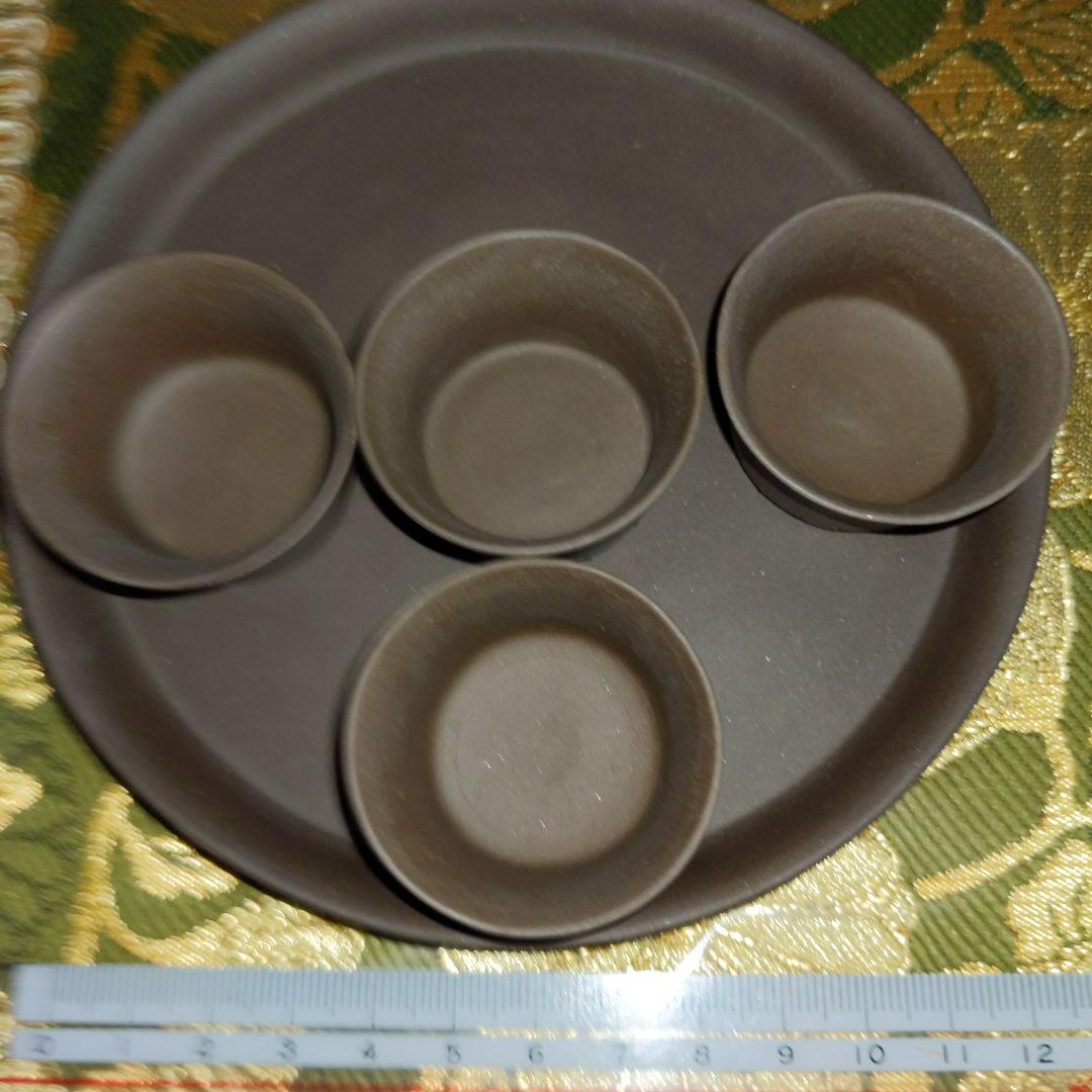 【最終価格】中国　紫砂朱泥　在銘入　煎茶器