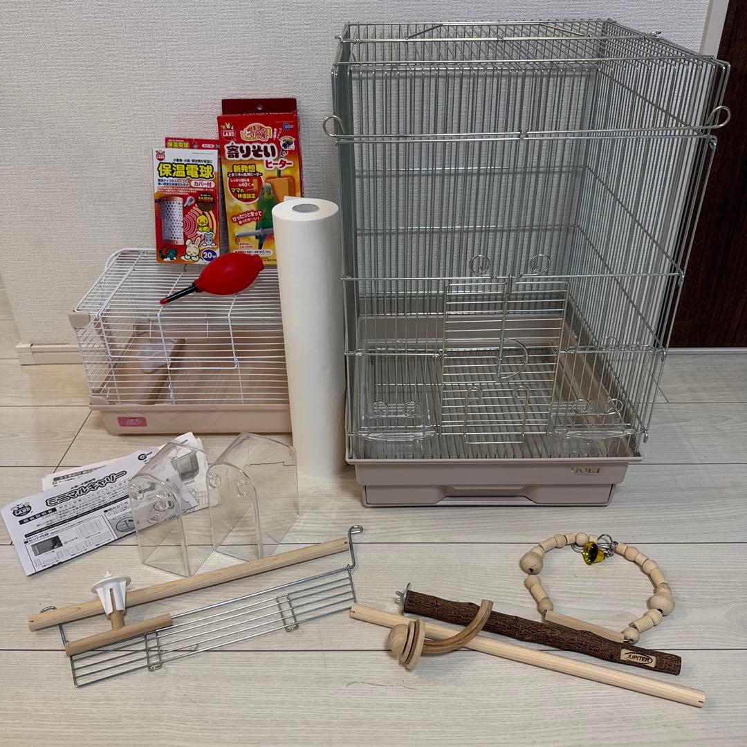 HOEI 鳥かご 35手のり ケージ(くすみピンク) ミニマルキャリーS