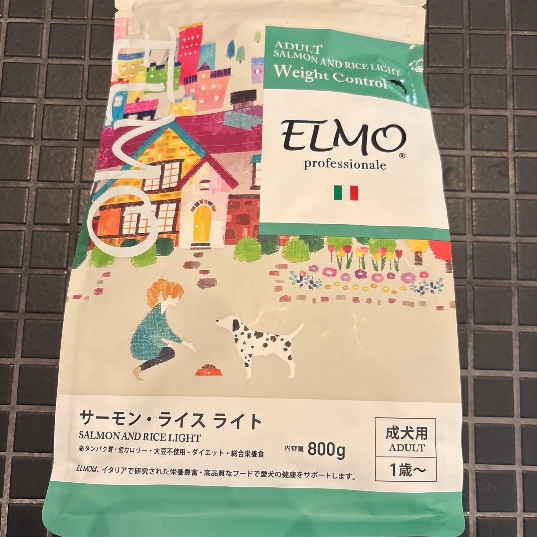 ELMO ドッグフード サーモン・ライスライト800g×8袋